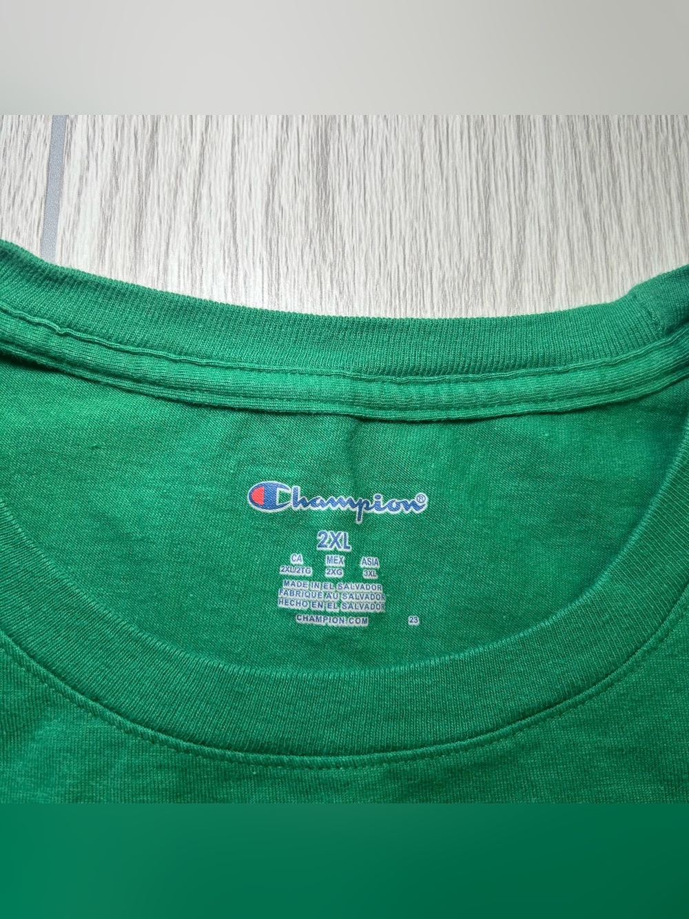 Champion Join The Club Men’s Graphic T-Shirt Running Track 2-Sided Green sz 2XL - Picture 5 of 10